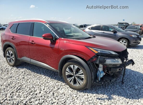 5N1AT3BB0MC724380 2021 NISSAN ROGUE Red Առջևի աջ