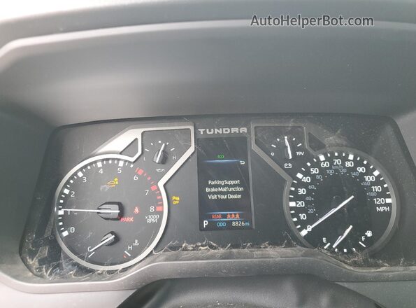 5TFLA5DBXSX246728 2025 TOYOTA TUNDRA Белый Вид щитка приборов