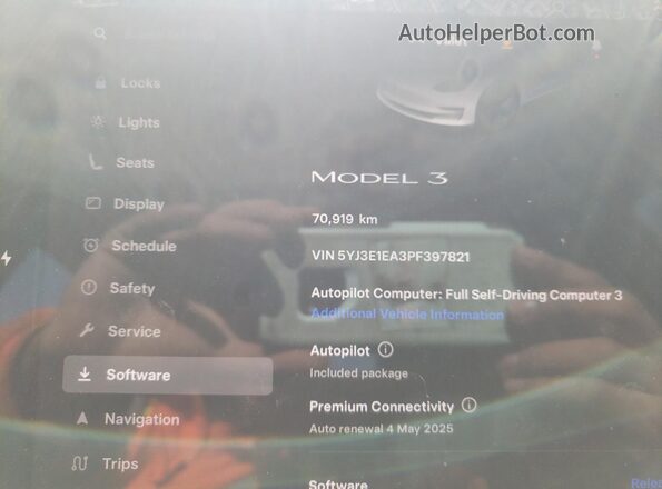 5YJ3E1EA3PF397821 2023 TESLA MODEL Белый 