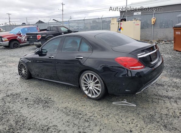 55SWF6EB8HU233366 2017 MERCEDES-BENZ C Black Tył lewy