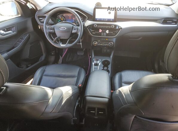 1FMCU9CZ8MUA40028 2021 FORD ESCAPE Black Dashboard view