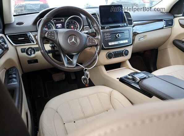 4JGDA5HB0HA994524 2017 MERCEDES-BENZ GLE Blue Առջևի վահանակի տեսք