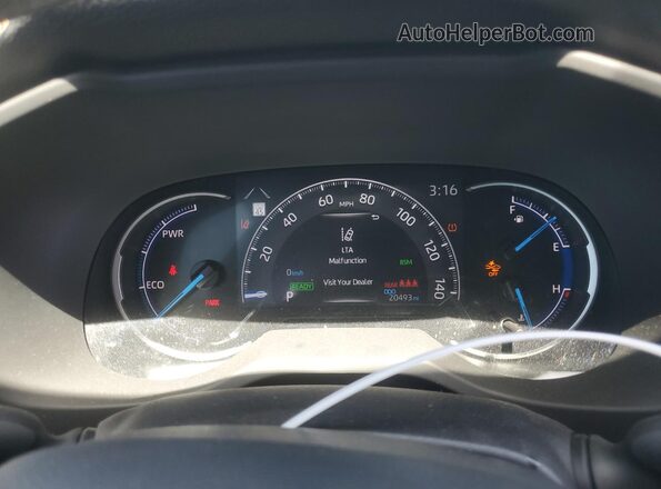JTMRWRFV2PD189265 2023 TOYOTA LE Серебряный Вид щитка приборов