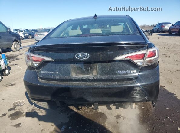 KMHE24L38HA067587 2017 HYUNDAI SONATA Черный Вид сзади