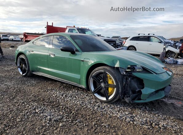WP0AB2Y1XLSA52464 2020 PORSCHE TAYCAN Green წინა მარჯვენა