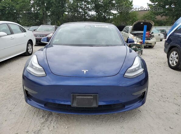 5YJ3E1EB1LF648094 2020 TESLA MODEL Blue Widok z przodu
