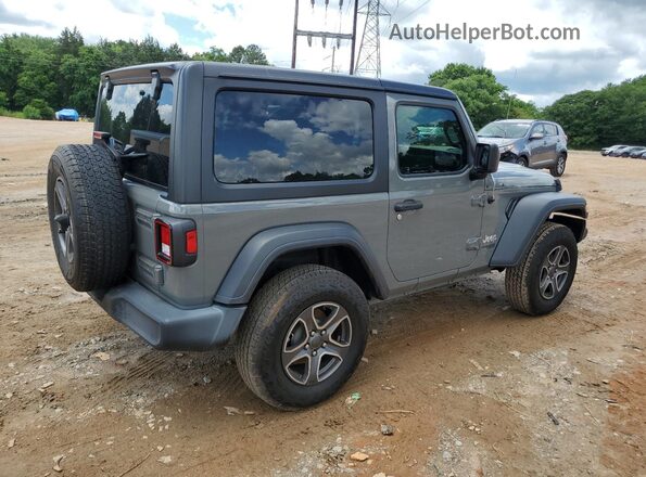 1C4HJXAG4MW543696 2021 JEEP WRANGLER Gray Trasero derecho
