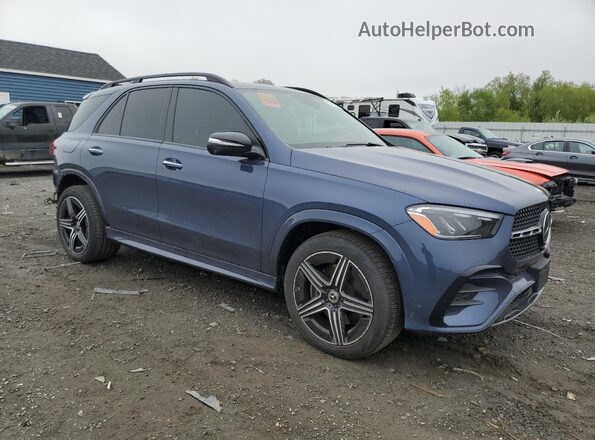 4JGFB4FB2RB178171 2024 MERCEDES-BENZ GLE Синий Передняя правая четверть