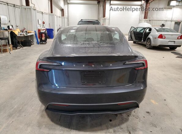 5YJ3E1EA0RF771496 2024 TESLA MODEL Charcoal უკანა ხედი