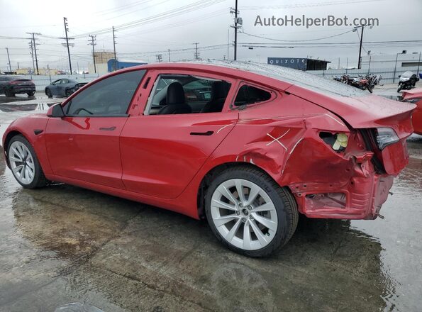 5YJ3E1EA0MF851244 2021 TESLA MODEL Red 