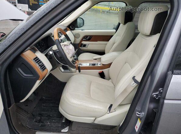 SALGS2RU6LA580713 2020 LAND ROVER RANGE Gray Widok wnętrza z przodu