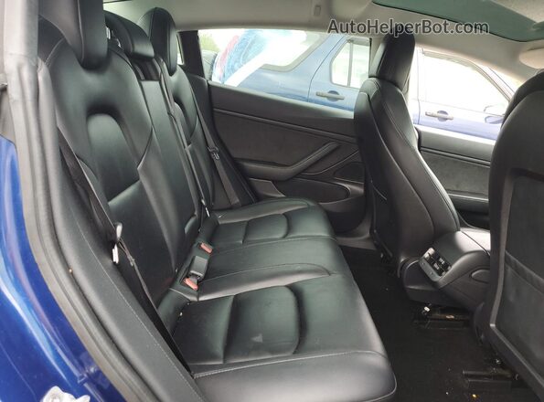 5YJ3E1EB1LF648094 2020 TESLA MODEL Blue Widok tylnych siedzeń