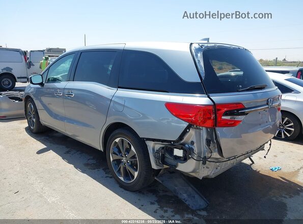 5FNRL6H94MB003172 2021 HONDA ODYSSEY Silver Trasero izquierdo