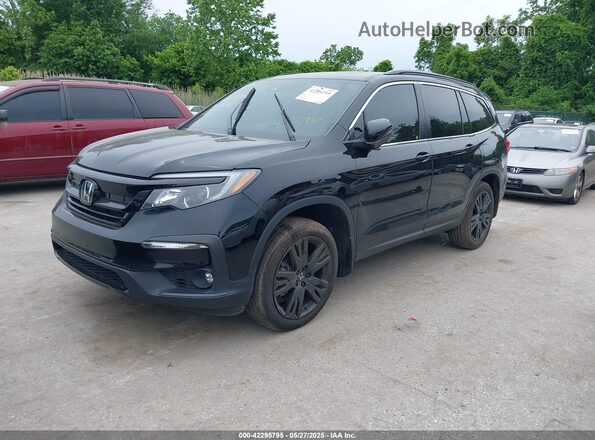 5FNYF6H25NB083752 2022 HONDA PILOT Черный Передняя левая четверть