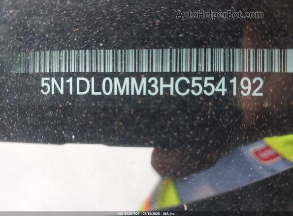 5N1DL0MM3HC554192 2017 INFINITI QX60 Black 