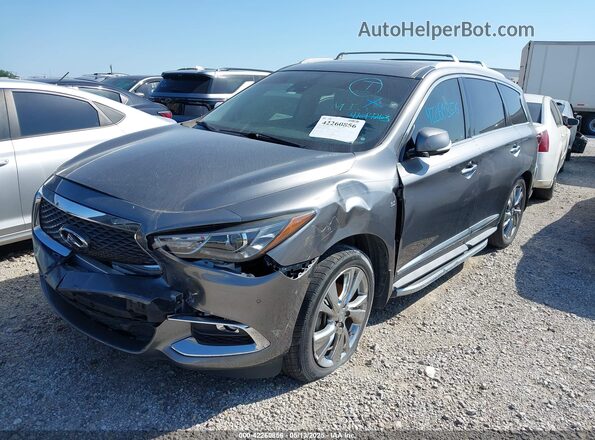 5N1DL0MN2HC547260 2017 INFINITI QX60 Серый Передняя левая четверть