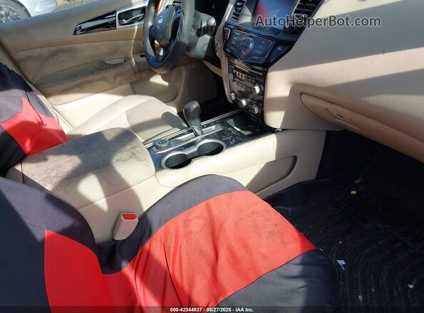 5N1DR2MM4HC691037 2017 NISSAN PATHFINDER Red Front interior view