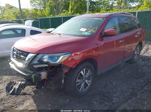 5N1DR2MM4HC691037 2017 NISSAN PATHFINDER Red Front left