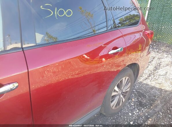 5N1DR2MM4HC691037 2017 NISSAN PATHFINDER Red Front view