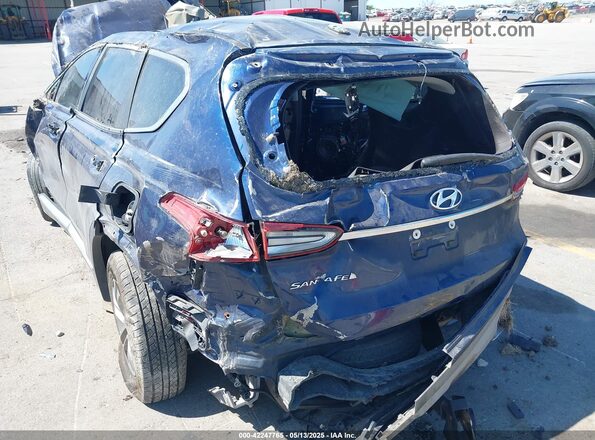5NMS23AD0LH165119 2020 HYUNDAI SANTA FE Blue Դիմացի տեսք