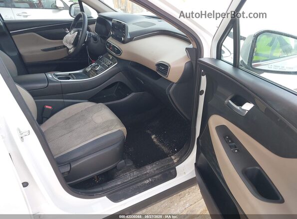 5NMS24AJ4MH362873 2021 HYUNDAI SANTA FE White Widok wnętrza z przodu