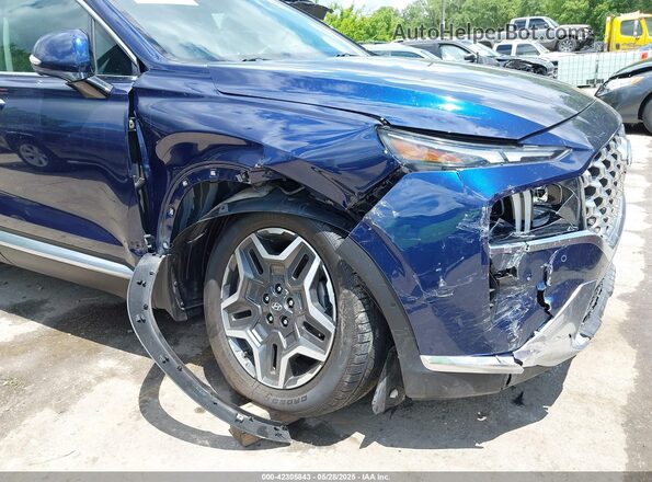 5NMS5DA10PH011874 2023 HYUNDAI SANTA FE HYBRID Blue Դիմացի տեսք