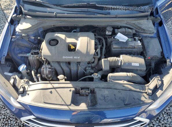 5NPD74LFXHH097954 2017 HYUNDAI ELANTRA Blue Вид задньої частини салону
