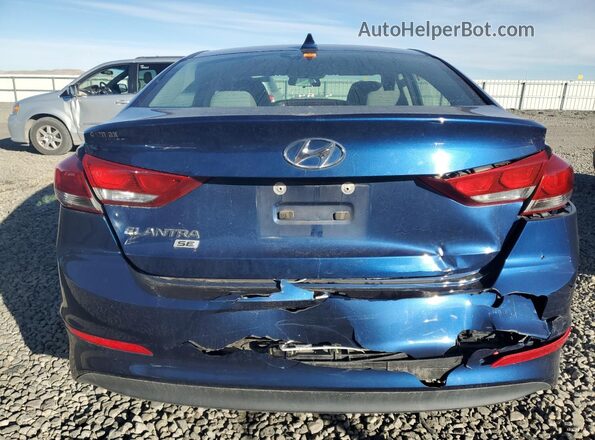5NPD74LFXHH097954 2017 HYUNDAI ELANTRA Blue Вид ззаду