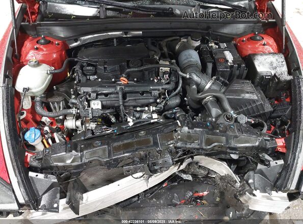 5NPEH4J27LH006214 2020 HYUNDAI SONATA Red Вид ззаду