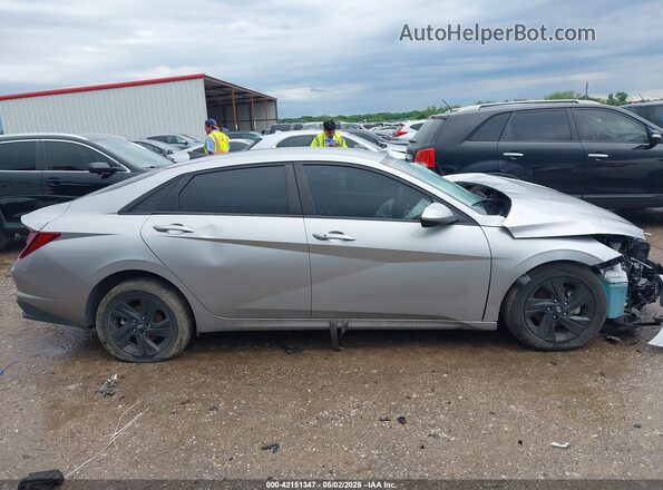 5NPLM4AG1MH030055 2021 HYUNDAI ELANTRA Silver ხელსაწყოთა პანელის ხედი