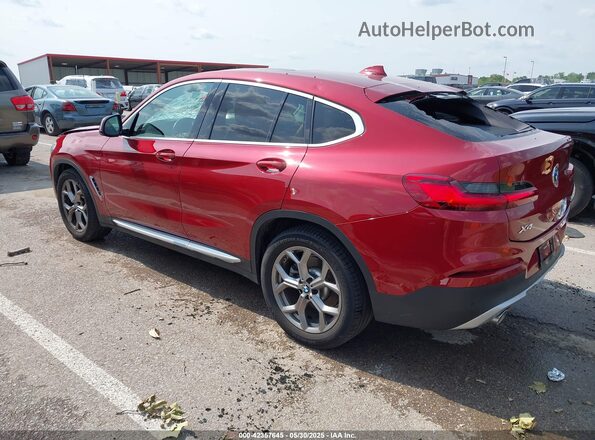 5UX2V1C03L9D10432 2020 BMW X4 Burgundy Tył lewy