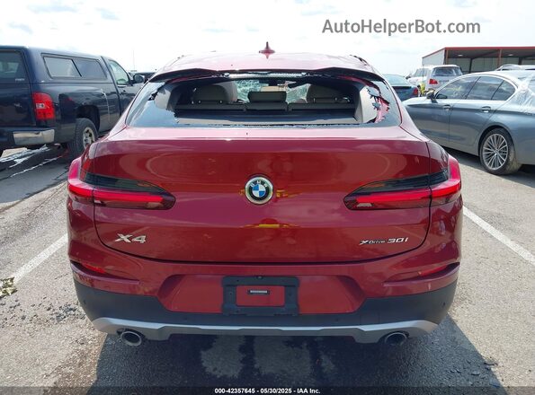 5UX2V1C03L9D10432 2020 BMW X4 Burgundy 