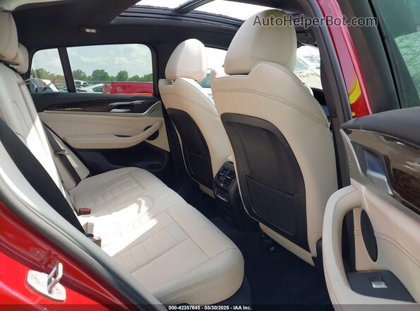 5UX2V1C03L9D10432 2020 BMW X4 Burgundy Widok naklejki z numerem VIN