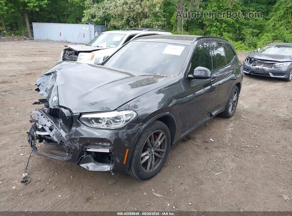 5UXTY9C05M9F31722 2021 BMW X3 Gray Front left