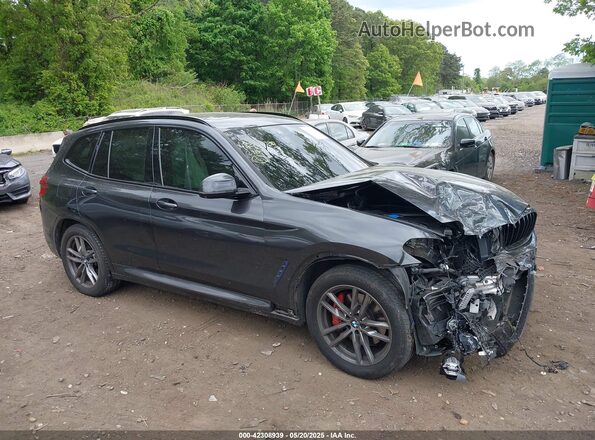 5UXTY9C05M9F31722 2021 BMW X3 Gray Rear interior view