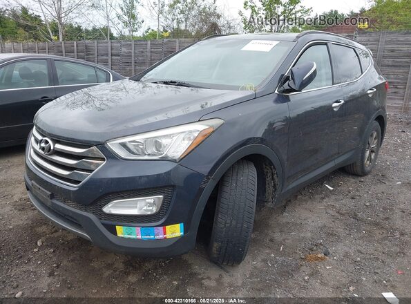 5XYZUDLB3GG313628 2016 HYUNDAI SANTA FE SPORT Black წინა მარცხენა ხედი სამი მეოთხედიდან