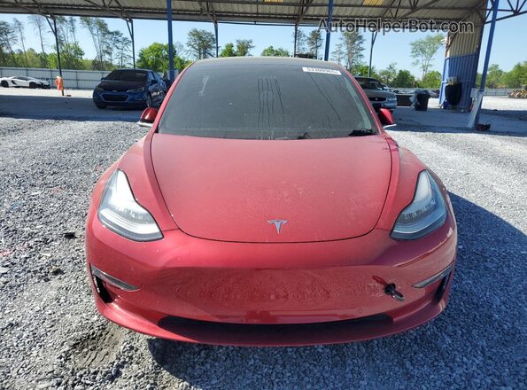 5YJ3E1EB0LF735632 2020 TESLA MODEL Красный Вид спереди