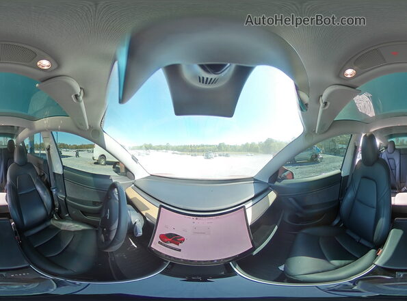 5YJ3E1EB0LF735632 2020 TESLA MODEL Красный Вид наклейки с VIN-кодом