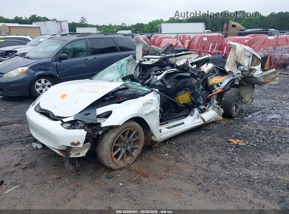 5YJ3E1EB3NF186902 2022 TESLA MODEL 3 White Vista tres cuartos delantera izquierda