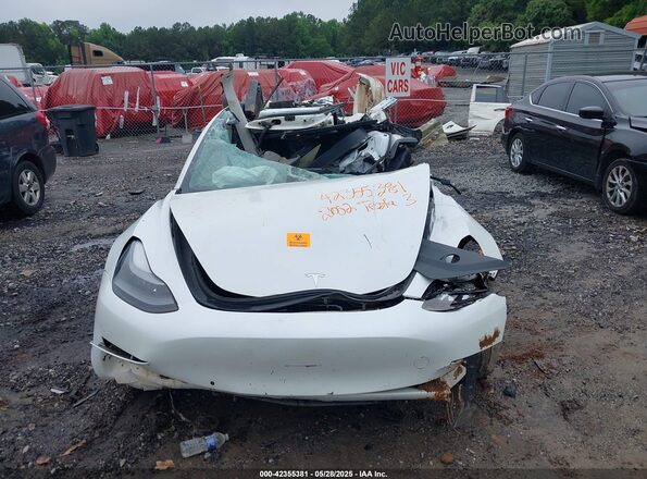 5YJ3E1EB3NF186902 2022 TESLA MODEL 3 White Vista del cuadro de instrumentos