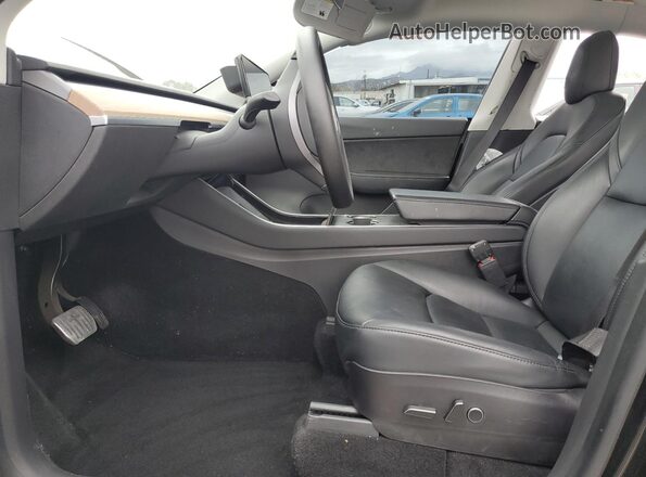5YJYGDEE3MF084655 2021 TESLA MODEL Black Widok wnętrza z przodu