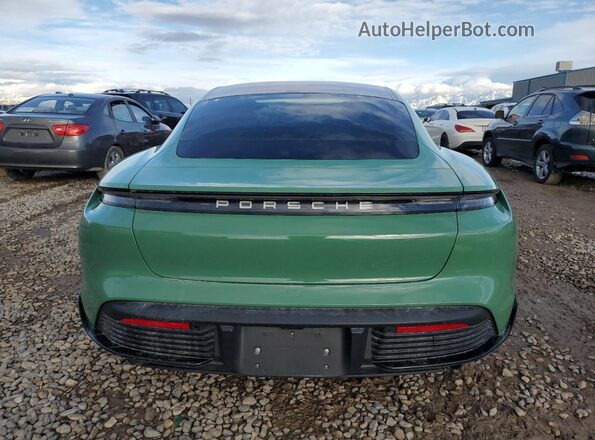 WP0AB2Y1XLSA52464 2020 PORSCHE TAYCAN Green უკანა ხედი