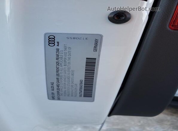 WAUTNAF58KA078463 2019 AUDI OTHER Black Vista del compartimento del motor