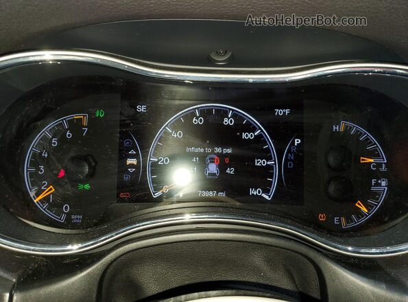 1C4RJFBG3JC450470 2018 JEEP GRAND Silver Instrument cluster view