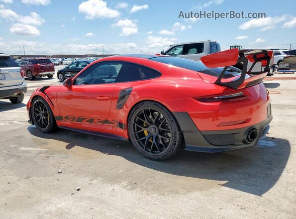 WP0AE2A90JS185090 2018 PORSCHE 911 Red Tył lewy