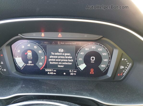 WA1EECF36M1037722 2021 AUDI Q3 Black Instrument cluster view