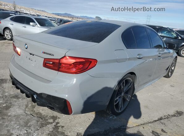 WBAJB9C50JB286445 2018 BMW M5 Gray Trasero derecho