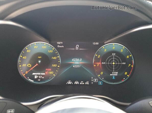 W1N0G6EB5MF939567 2021 MERCEDES-BENZ GLC-CLASS White ხელსაწყოთა პანელის ხედი