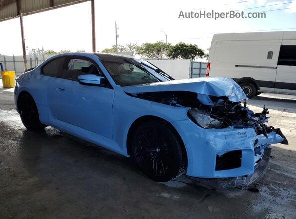 3MF13DM04R8E42079 2024 BMW M2 Blue Delantero derecho