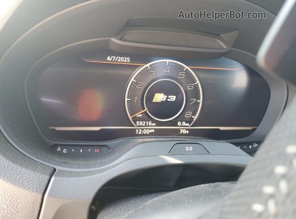 WAUB1GFF6H1027118 2017 AUDI S3 Gray Вид щитка приладів